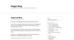 Desktop Screenshot of hoggsblog.com